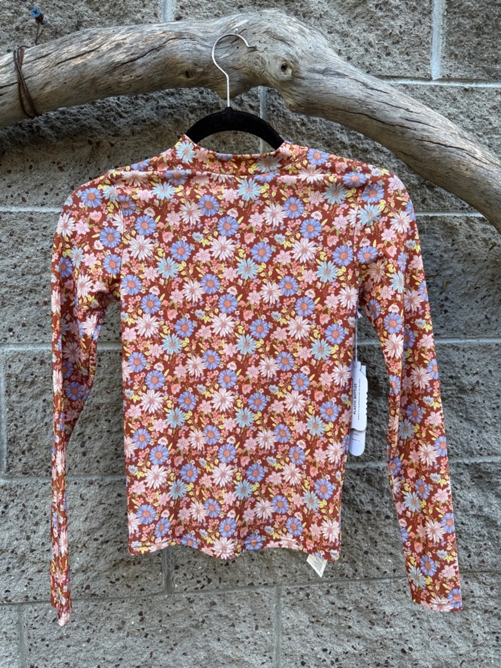 Sisstrevolution Sunshine Field Floral Rash Guard XS !New With Tags!